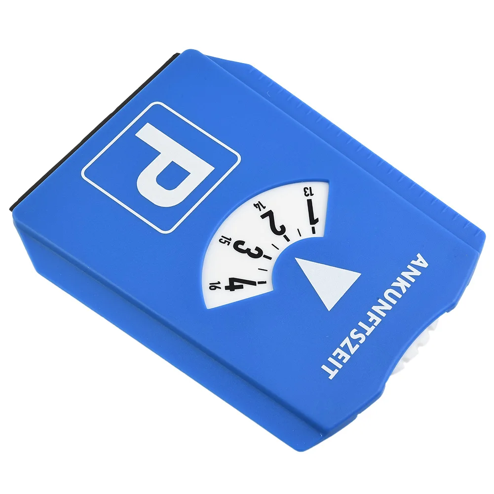 

Car Parking Disc Timer Clock Arrival Time Display Blue ABS Plastic Parking Time Tools Auto Parts Car Accessories Car Products