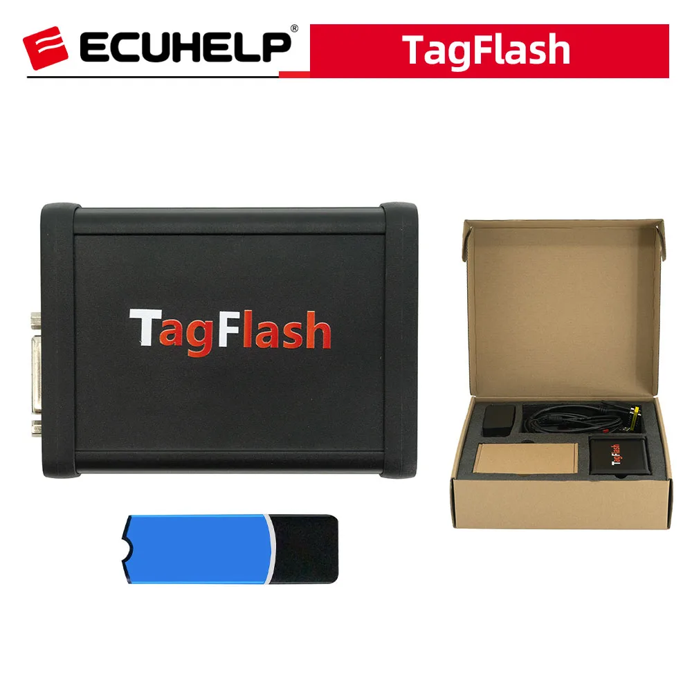 [Картонная коробка] TagFlash Tag Flash ECU Programmer Tool BENCH / OBD BOOT BDM JTAG режим Полный считыватель