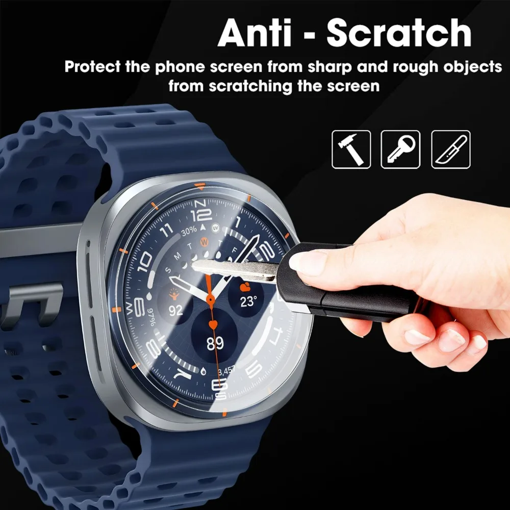 Фото Позиционирующая пленка для Samsung Galaxy Watch Ultra 2025 HD, закаленное стекло, гидрогелевая пленка, защитная пленка для экрана Samsung Watch ultra №2
