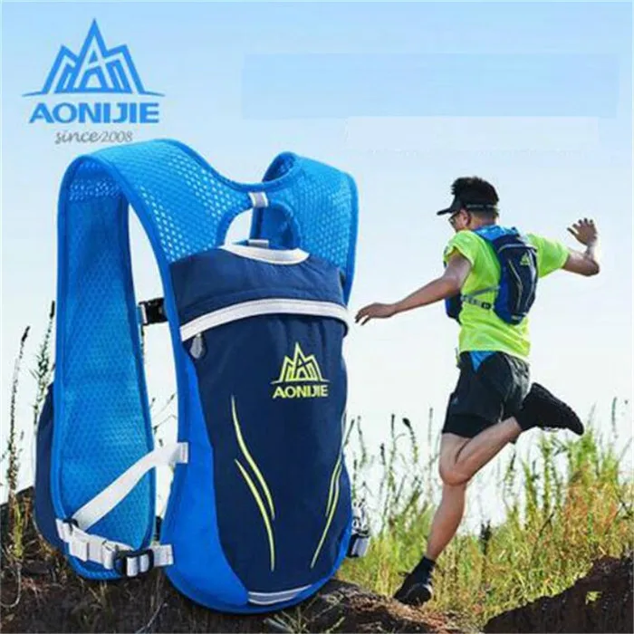 AONIJIE E885 Running Marathon Hydration Nylon 5.5L Outdoor Running Bags Hiking Backpack Vest Marathon Cycling with 600ML SD16 2L