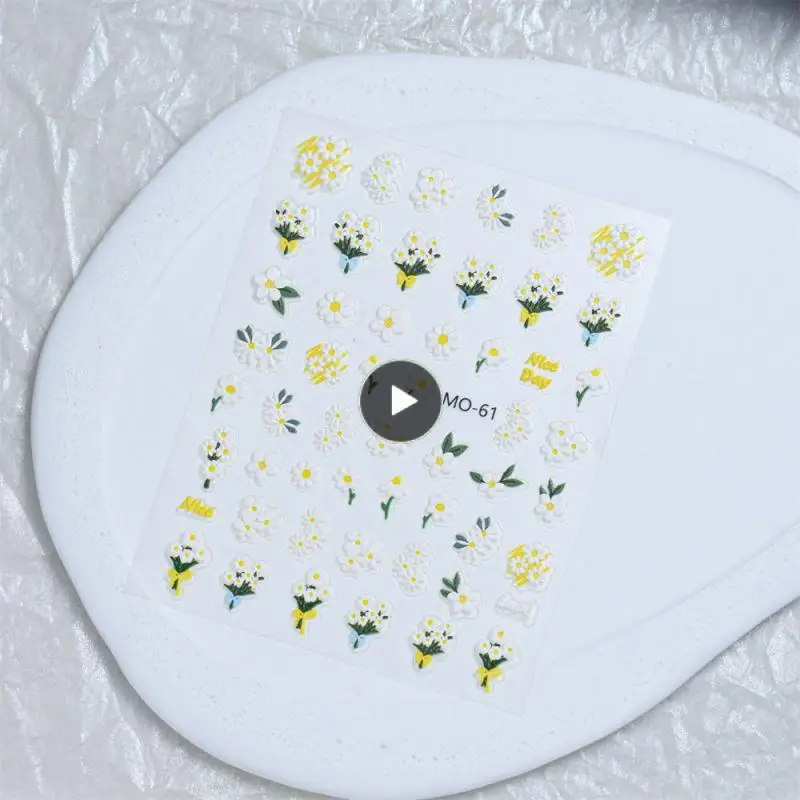 

Трехмерные водонепроницаемые и прочные наклейки для дизайна ногтей маленькие цветочные наклейки для ногтей износостойкие Мультяшные наклейки для дизайна ногтей