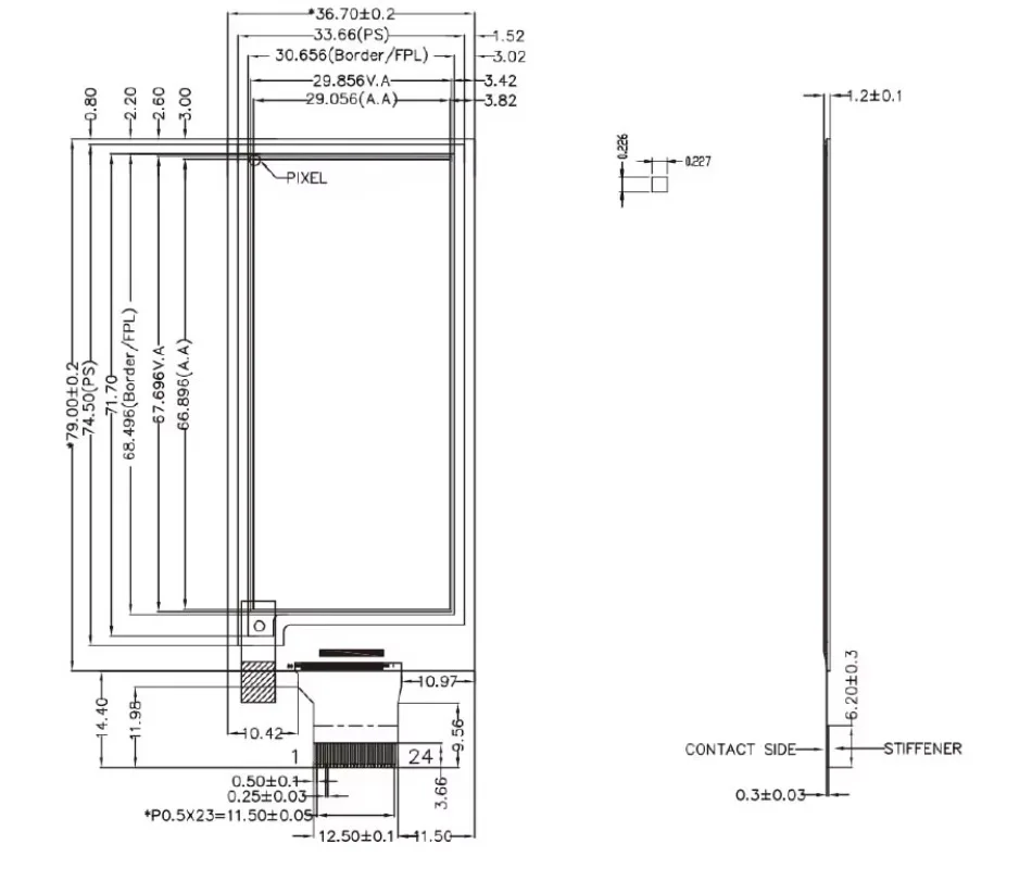 2 9-дюймовый дисплей для накрапной бумаги Fast Refresh High подходящий Thomomether