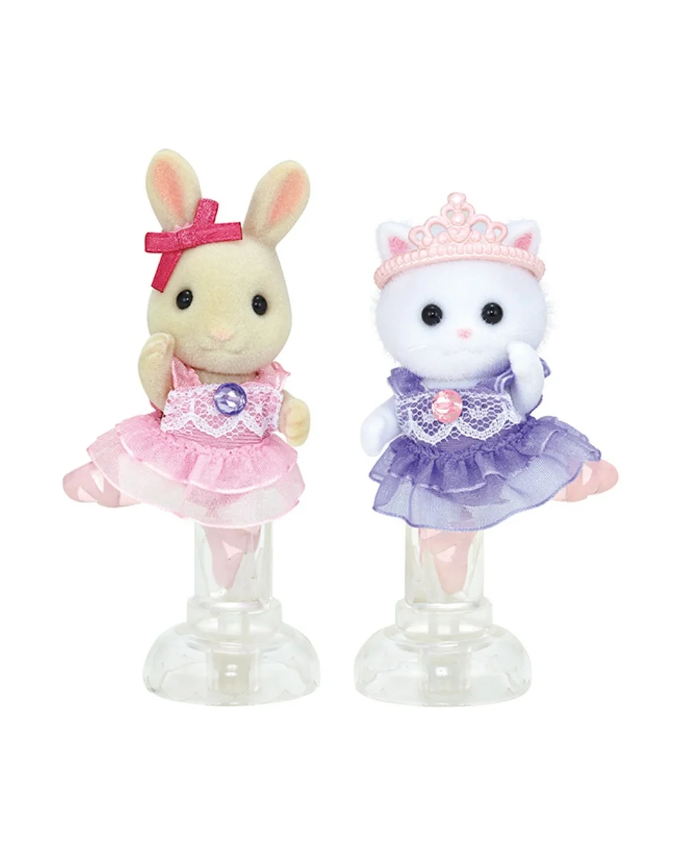 Пара для катания на коньках семейная кукла с молоком Кроликом персидским котом