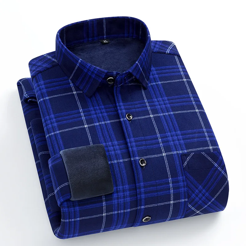 Мужская флисовая рубашка в стиле оверсайз 16 цветов 7XL 8XL