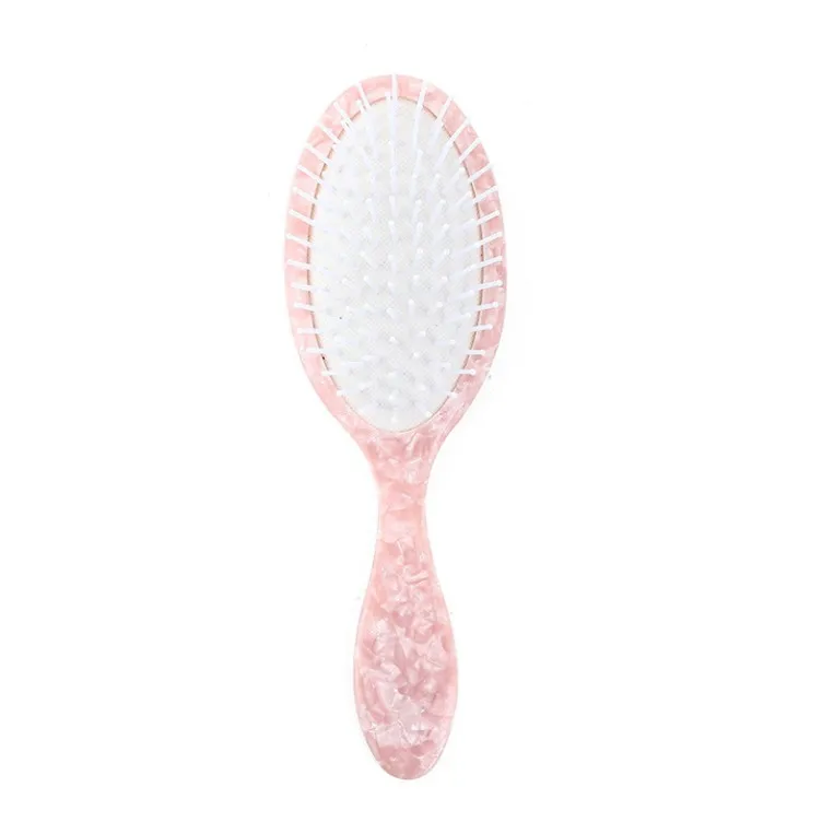 

INS Acetate Lotus Paddle Brush Combs for Ladies Marble Airbag Comb Haircare Scalp Detangling Hair Brush Hair Tool