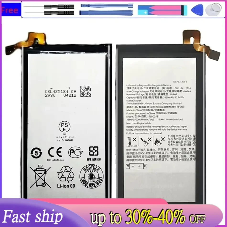 BAT-60122-003 Аккумулятор для BlackBerry keyone Key2 Z30 Q20 Classic SQC100-1 SQC100-3 Q30 SQW100-1 SQW100-3 TLP035B1 BAT-63108-003