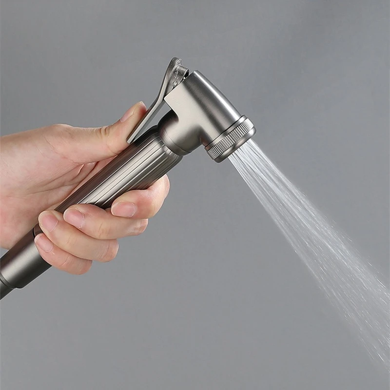 Душевая лейка для биде набор душа матовый серый бронша медный клапан кран