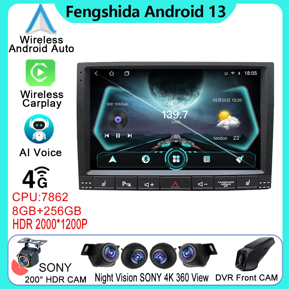 

Android Auto For Volkswagen VW Touareg 2002 - 2012 Car Radio Multimedia Navigation GPS Video Autoradio Player Carplay Monitor TV