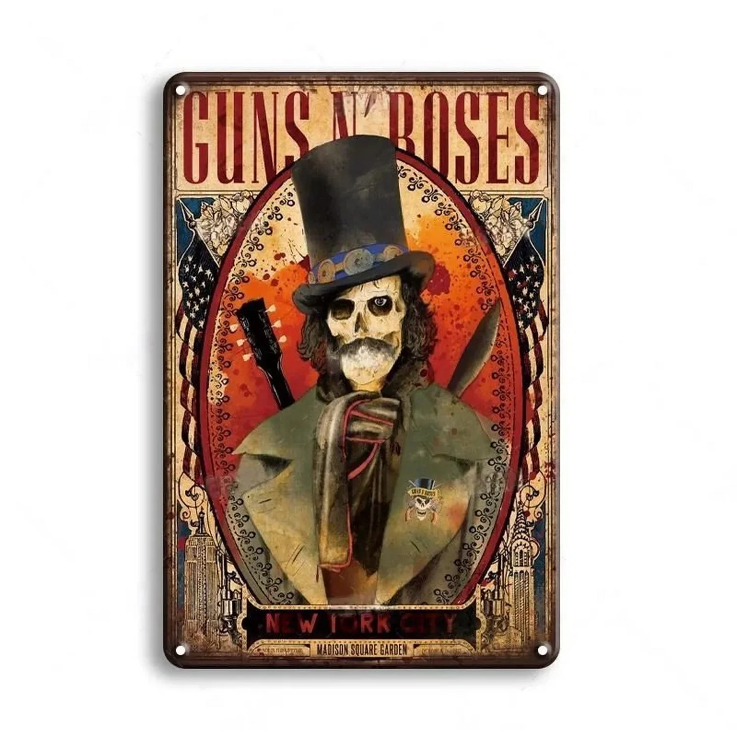 Металлическая Винтажная Рок-доска Украшение На Стену Музыкальная Групповая