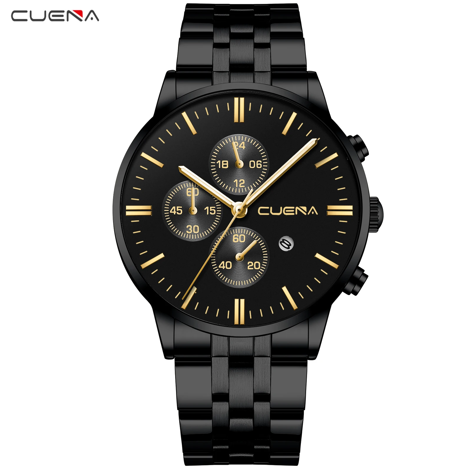 

Мужские Кварцевые водонепроницаемые часы из нержавеющей стали с датой часы мужские