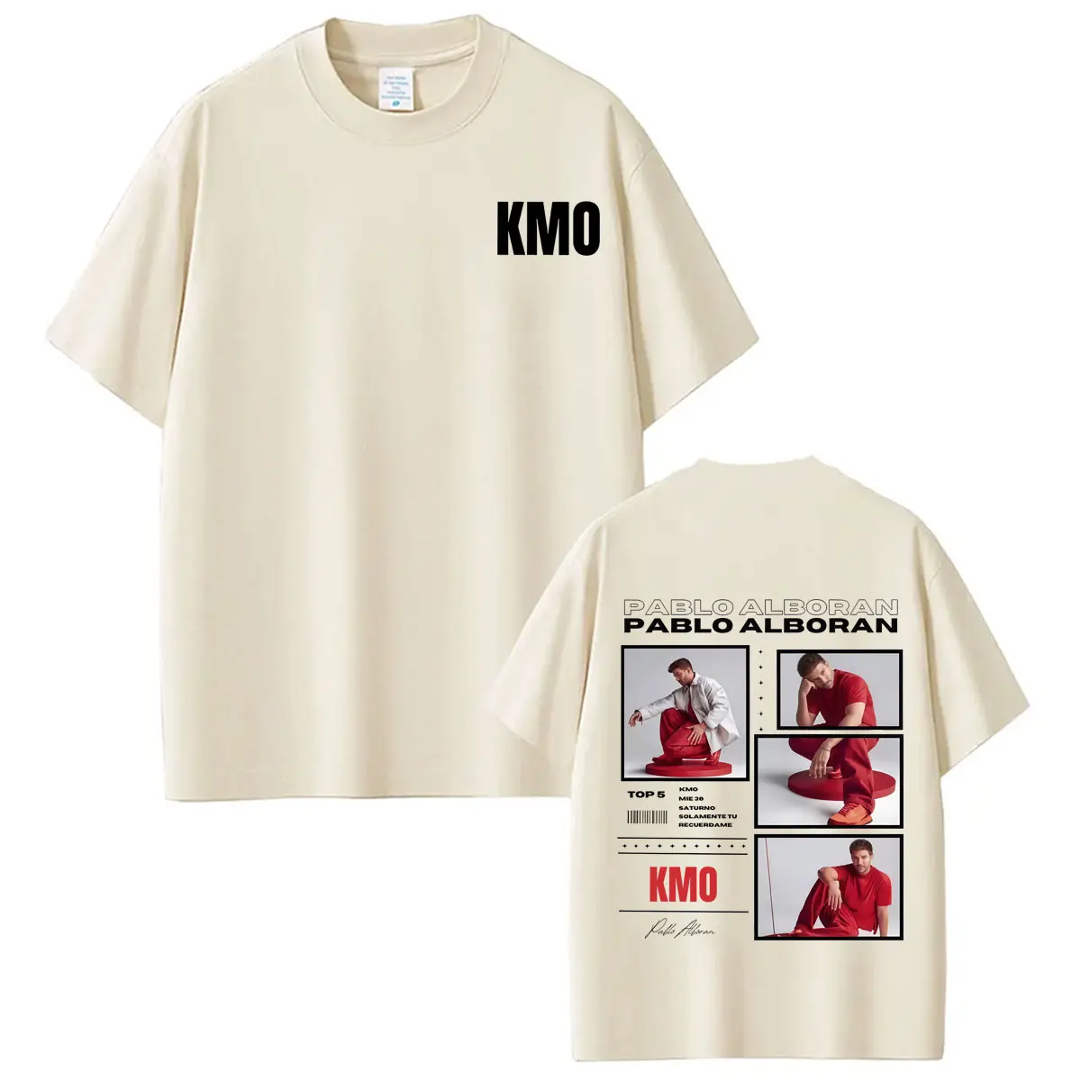 Футболка с принтом певца Пабло Альборана Kmo Global Album Tour 2026, модные футболки для мужчин и женщин, свободные повседневные хлопковые футболки, уличная одежда (art.: 3920daa2cf189) - 3920daa2cf189