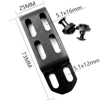 1pcs 1 5inch belt holster sheath clip c shape k sheath shell waist clip for mod u lok back belt loop platform 73mmx25mm