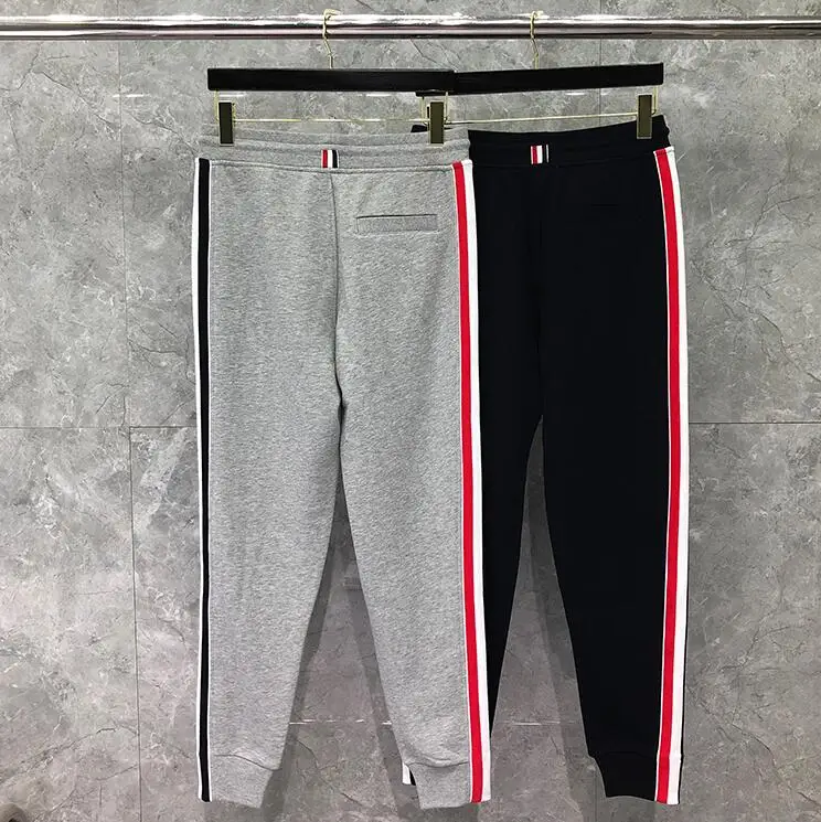 Sweatpants Men Striped Sports Trousers New Sweatpants Men Women Cotton Casual Panelled Spring Tracksuit Bottoms Pant