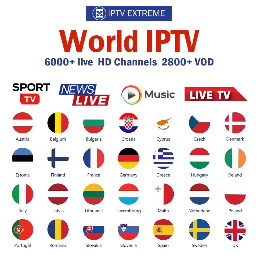 

Stable Premium 12 months Abonnement IPTV Spain With 4K HEVC VOD Movies For Xtream Code m3u Smart IPTV Smarters Pro ios pc