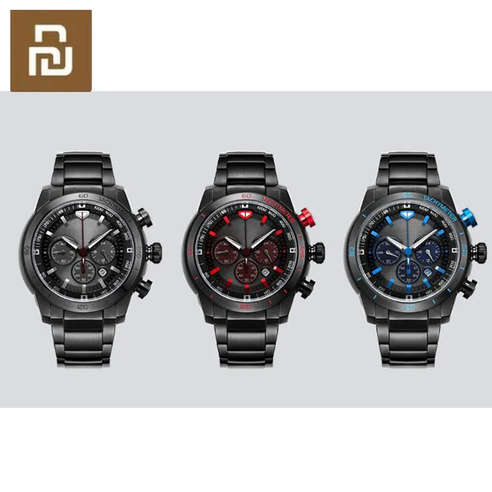 

TwentySeventeen Optical Kinetic Energy Watch EasyTo Convert Visible Light Full Metal body Multi-Function Chronograph Dial