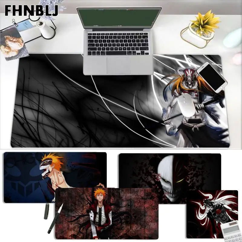 

FHNBLJ Japanese Bleach Anime Vintage Cool Unique Desktop Pad Game Mousepad Size for mouse pad Keyboard Deak Mat for Cs Go LOL