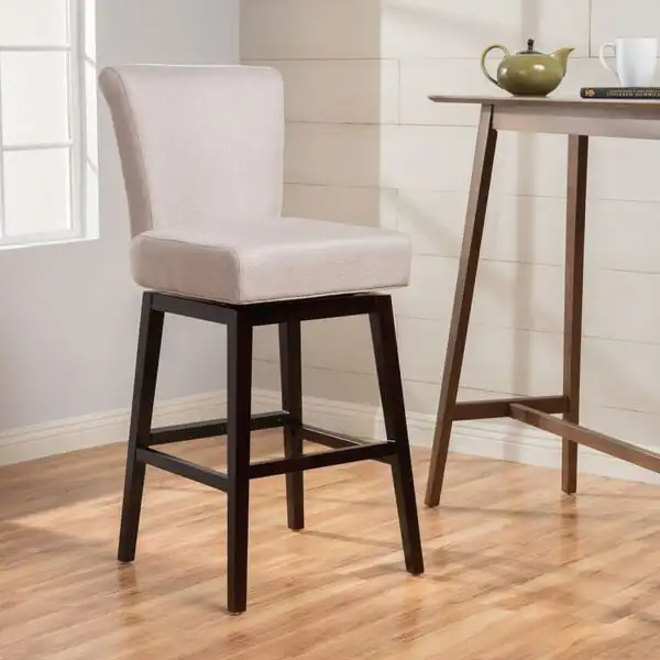 

Wheat Fabric Swivel Barstool