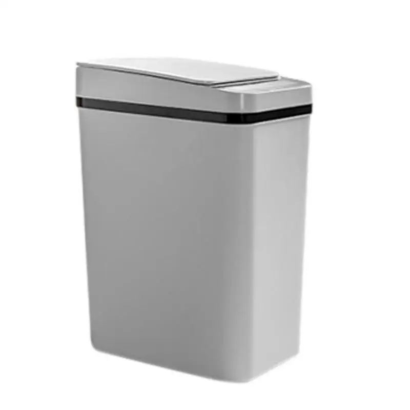 

Bathroom Touchless Trash Can Waterproof Smart Trash Bin With Sensor-Activated Lid 12L Motion Sensor Trash Can For Bedroom