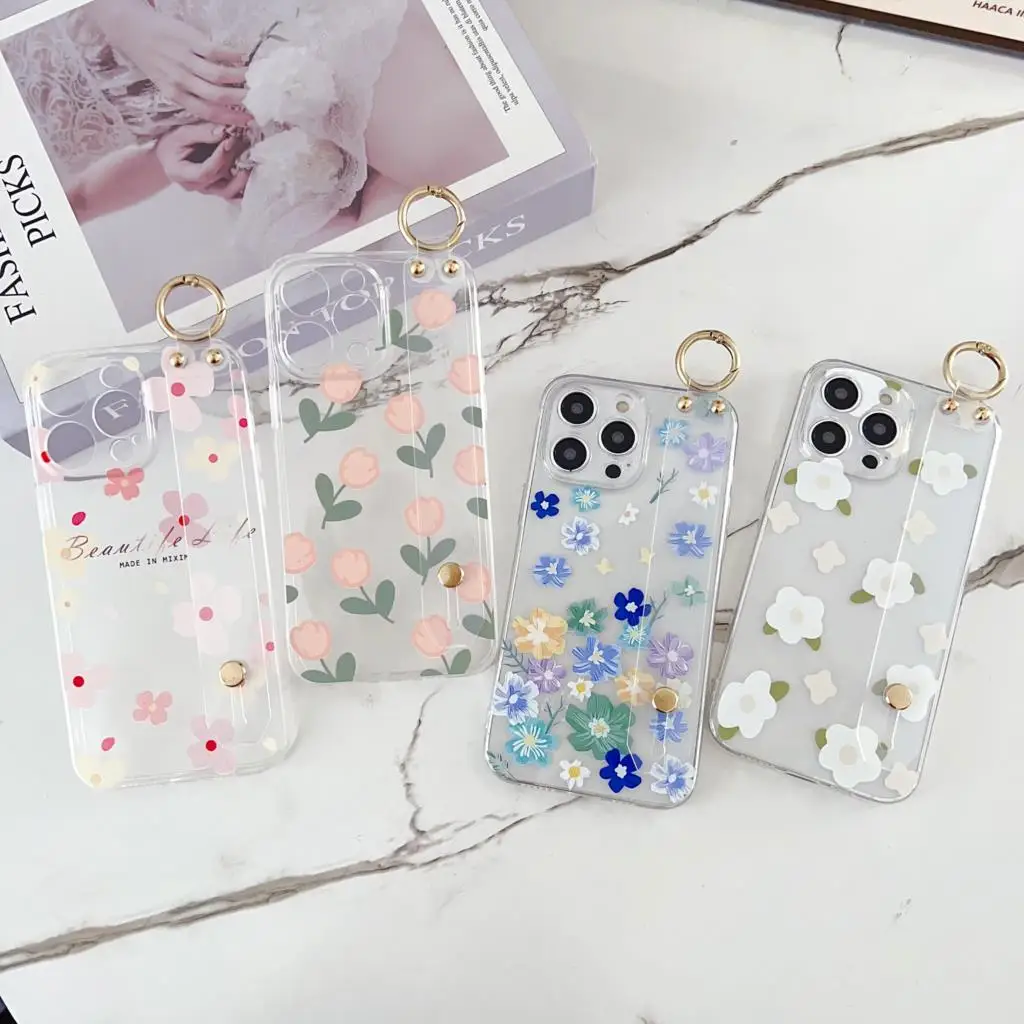 ДЛЯ Vivo Y75 Y33 Y55 T1 Y52T Y55s Y76 Y83 Y81 V11 X21s V20 V21 V25 Y02 маленький цветочный ремешок держатель