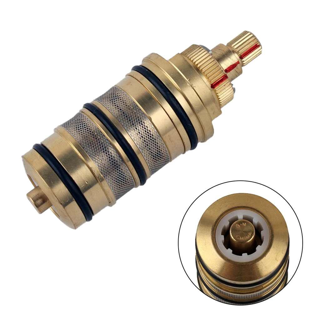 

Solid Brass 8-29/55-85 °C Thermostatic Mixer Valve Cartridge Shower Valve Taps Cartridge Hardware Bathroom Product