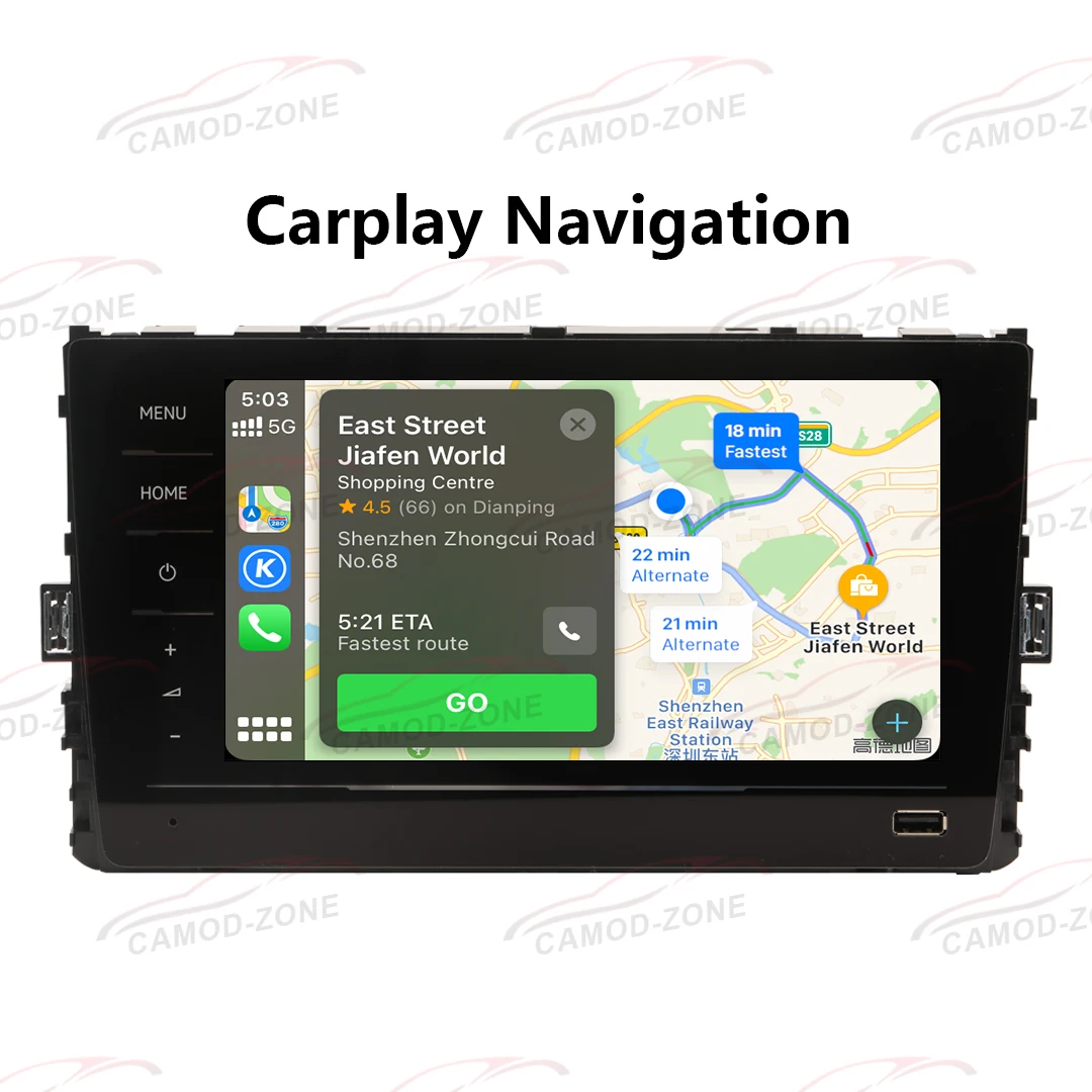Автомобильный радиоприемник Noname RCD520 Carplay MIB 3 сенсорный экран 3GB035869 Полное стекло 8