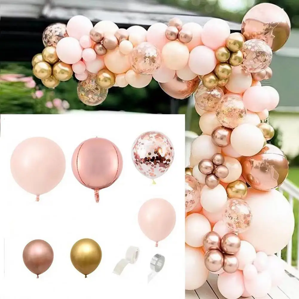 

Blue Theme Balloon Set Sequins Balloon Set Stunning Vintage Macaron Pink Blue Balloon Garland Kit for Thicker Leakproof for Baby