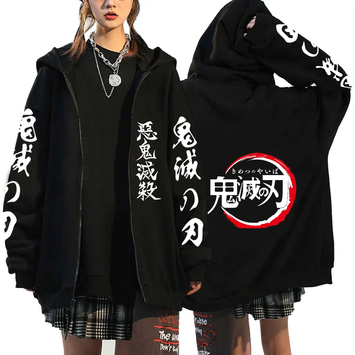 Толстовка унисекс на молнии с аниме-принтом |