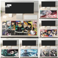 anime demon slayer figure mouse pad gaming accessories keyboard desk mat non slip laptop mousepad modern room decor for student