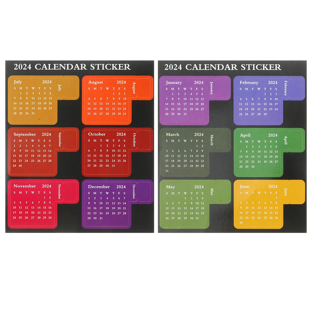 

Planner Accessories School Calendar Stickers Month Paper Daily Compact Book Tabs Printing Agenda Monthly