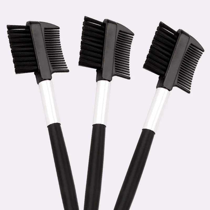 

Double Head Eyebrow Comb Brow Lash Brush Eye Multifunction Makeup Eyelash Grooming Fiber Eyebrow Brush Maquiagem