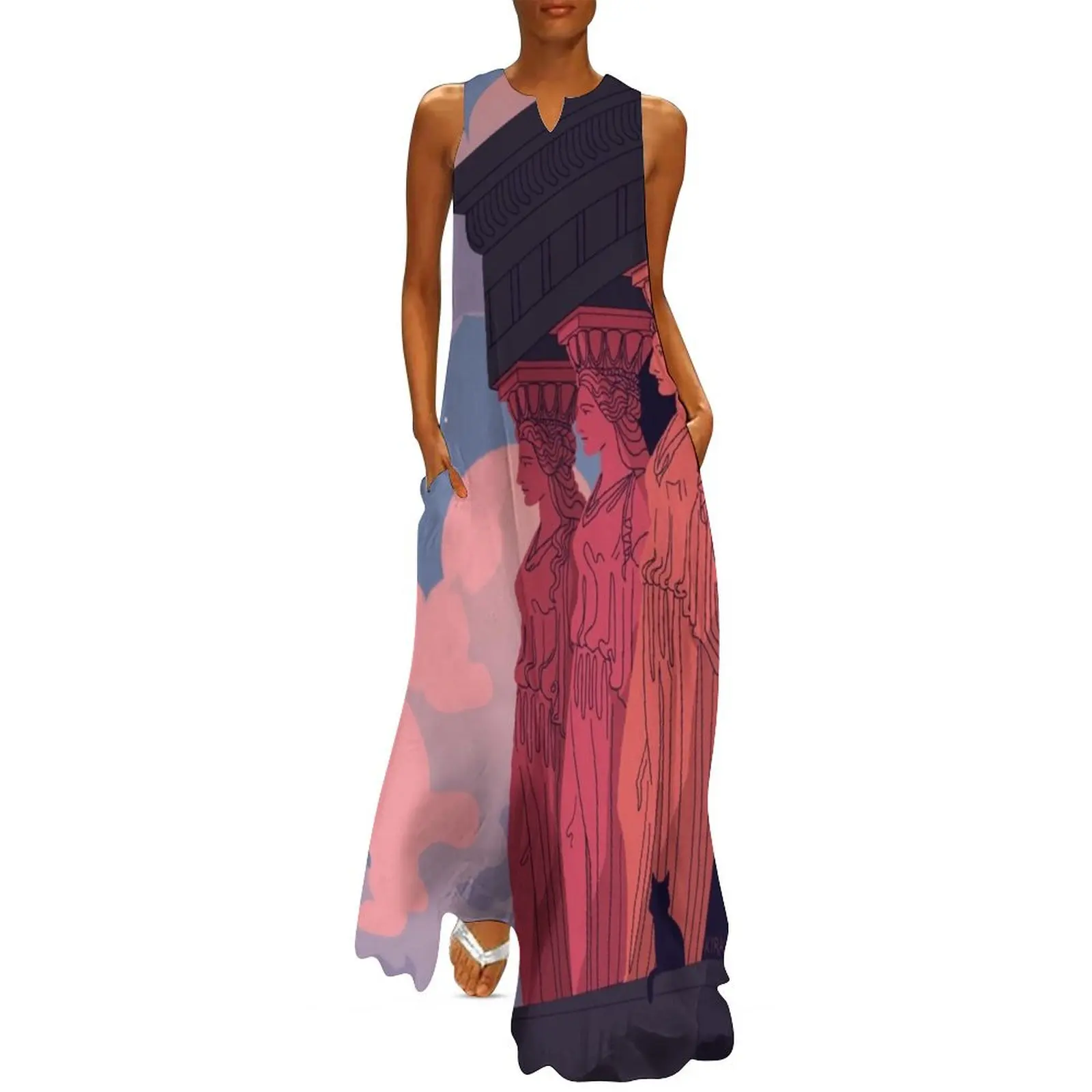 Длинное платье Caryatids at Dusk церемониальные платья женский летний комбинезон тренд