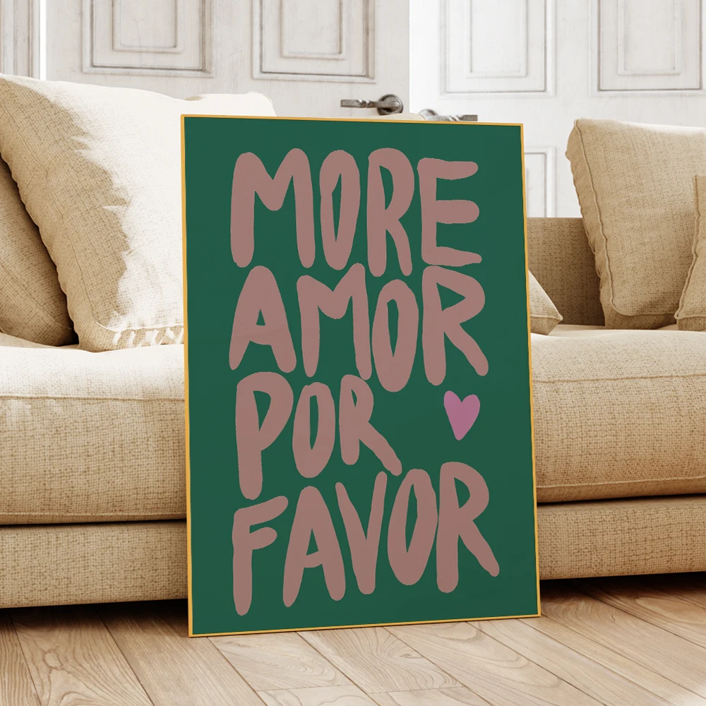 Черно-белый эклектический настенный постер с надписью Love художественная стена