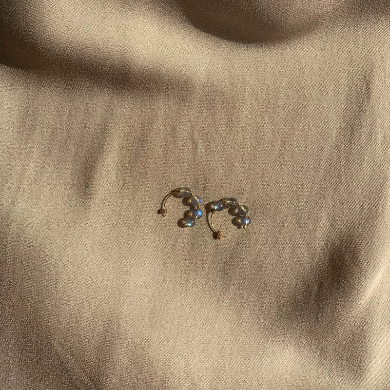 Ограниченная серия Продается без дополнения Самодельные серьги из натурального