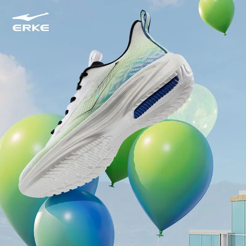Летняя сетчатая легкая беговая Обувь ERKE Qingyun для бега Мужская износостойкая и