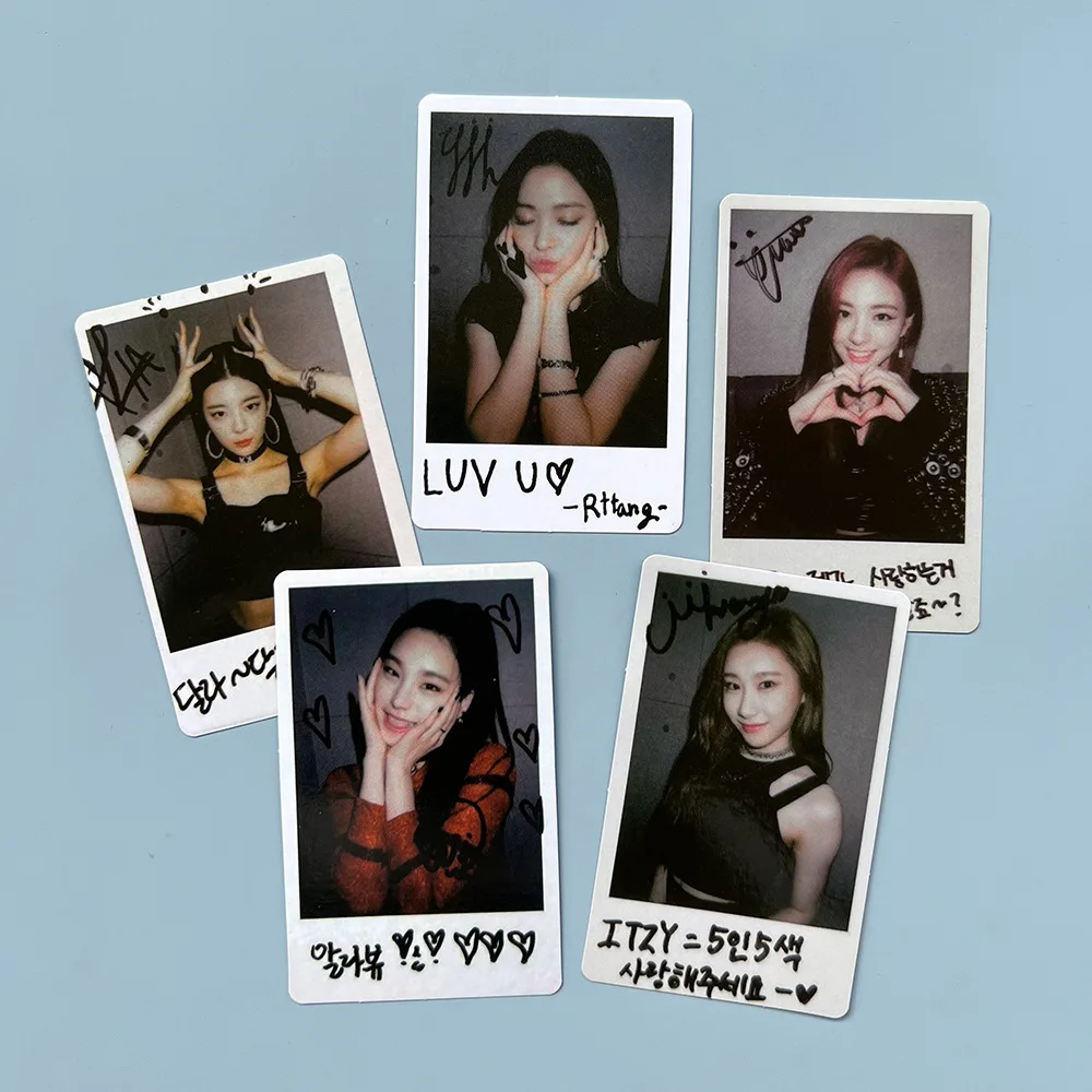 5 шт./набор KPOP ITZY IT'z различные фотокарты двусторонние ломо-карты открытки Yeji Lia