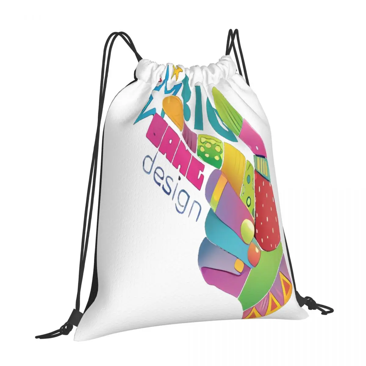 

Рюкзак с ручным принтом для активного отдыха, кемпинга, велоспорта, спортивный рюкзак на шнурке, Мужская школьная сумка