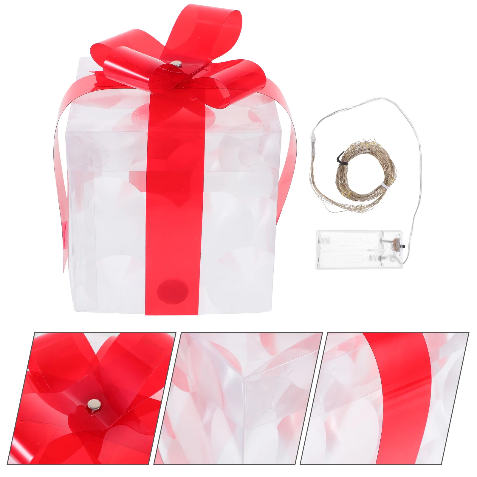 

Gift Shopwindow Decoration LED Christmas Tree Bottom Lamp Pvc Ornaments Xmas Decorative Supplies