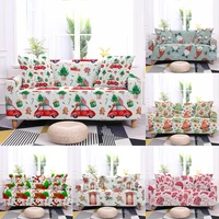 christmas tree red car stretch sofa cover living room all inclusive xmas santa claus slipcover elastic couch covers 1234 seat