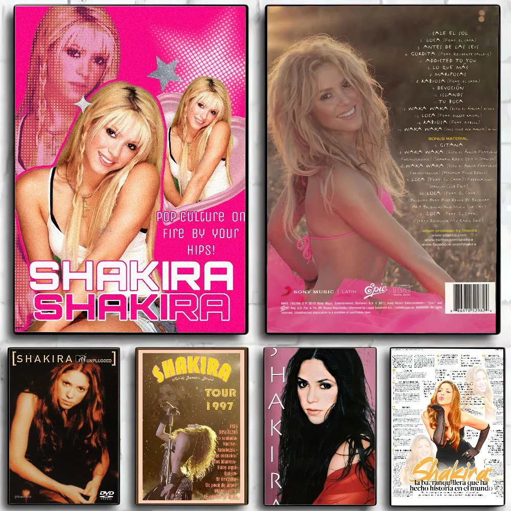 Колумбийский поп-певец S-Shakira постер настенное искусство домашний декор комнаты