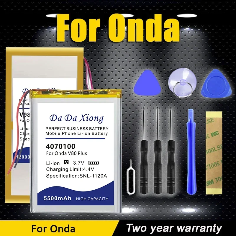 V101w V989 4070100 Аккумулятор для Onda V10 V18 V80 VX610W V819 V820W V891W V102W W11A OC801 OI100 Pro Plus Tablet PC