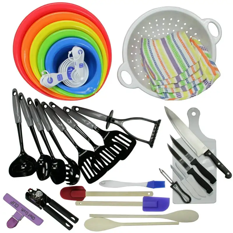 

Kitchen Tool/Gadget Starter Set, 41 Piece Set, Multicolor