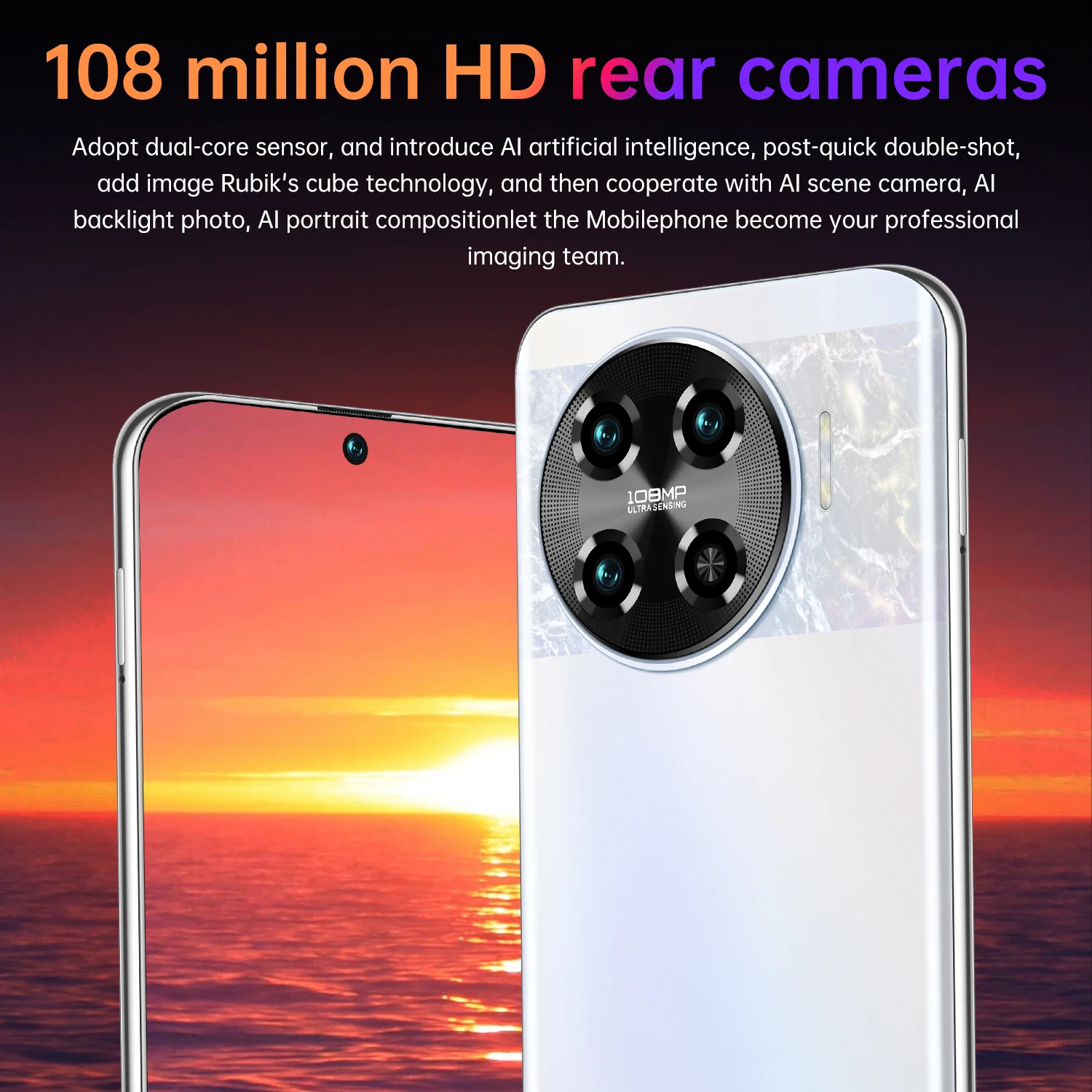 2024 НОВЫЙ смартфон Spark 20 pro+ 7 6-дюймовый 16G + 1T 72MP 108MP Android-мобильные телефоны
