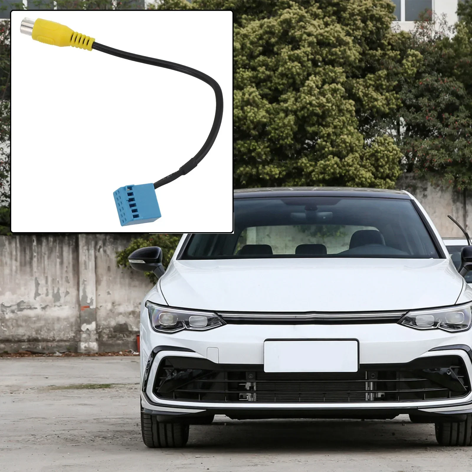 1 шт. кабель-адаптер для камеры заднего вида гольфа Passat B6 Touran MIB RCD330G материал ABS