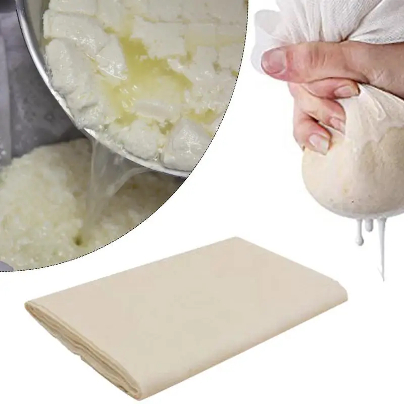 

Cheese Cloths Ultra Fine Reusable Precut Muslin Cloths Reusable Cheesecloth Bags For Straining Food Yogurt Coffee Filter