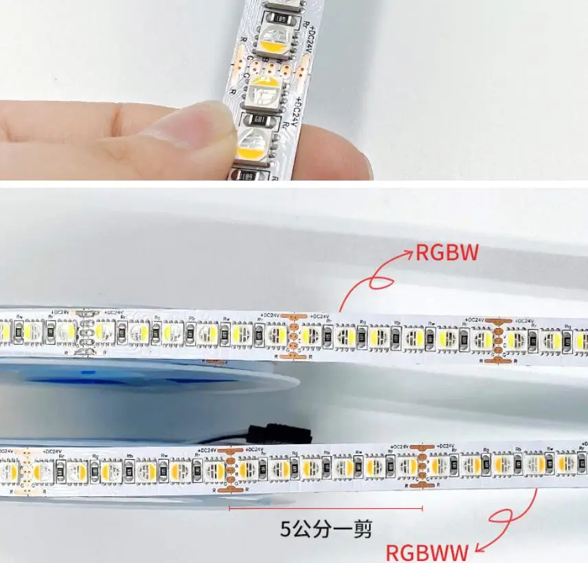 12 В 24 SMD5050 120 светодисветодиодный s/M RGBW RGBWW RGB + белый теплый 4 в 1 Светодиодная лента
