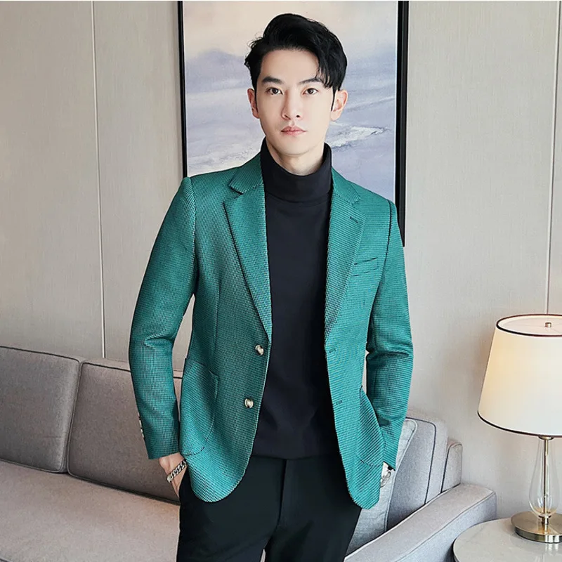 Новинка Осень-зима 2023 маленький клетчатый Блейзер Qianniao универсальный облегающий