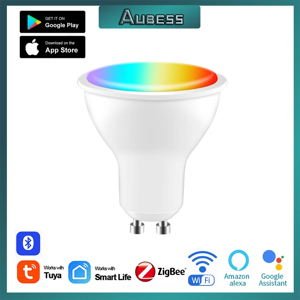 

Умная светодиодная лампочка Tuya ZigBee с поддержкой Wi-Fi, 3,5 Вт