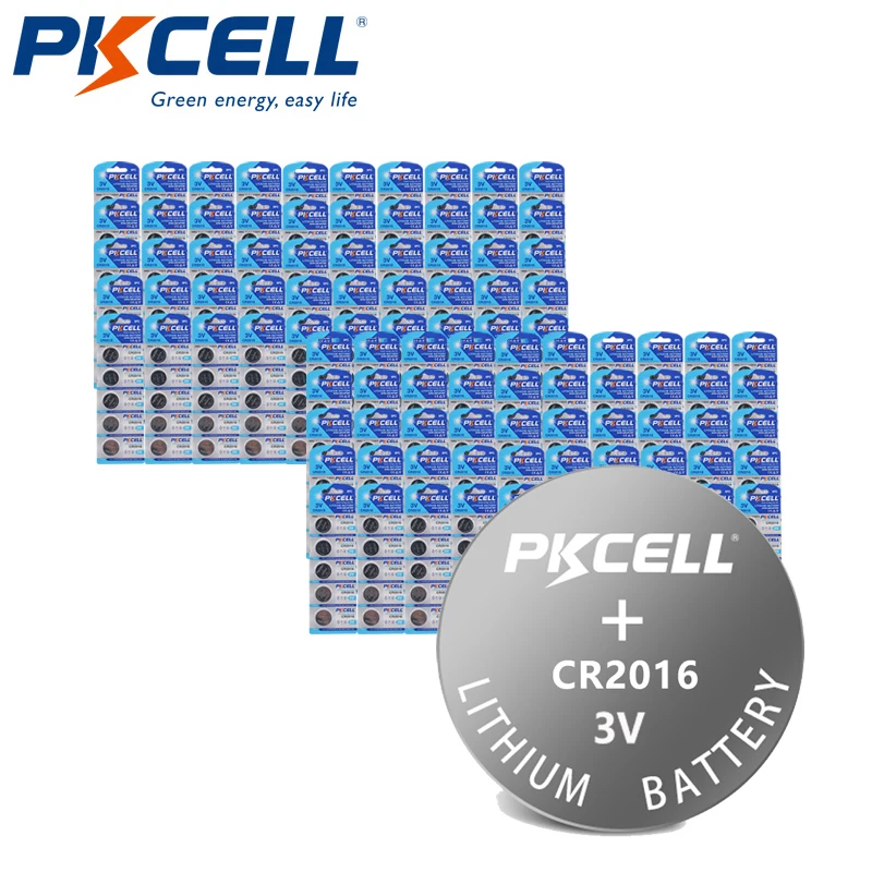 

500 шт. CR2016 CR 2016 батарея DL2016 KCR2016 LM2016 BR2016 EE6277 3 В литиевая Кнопка монетница батарея батареи