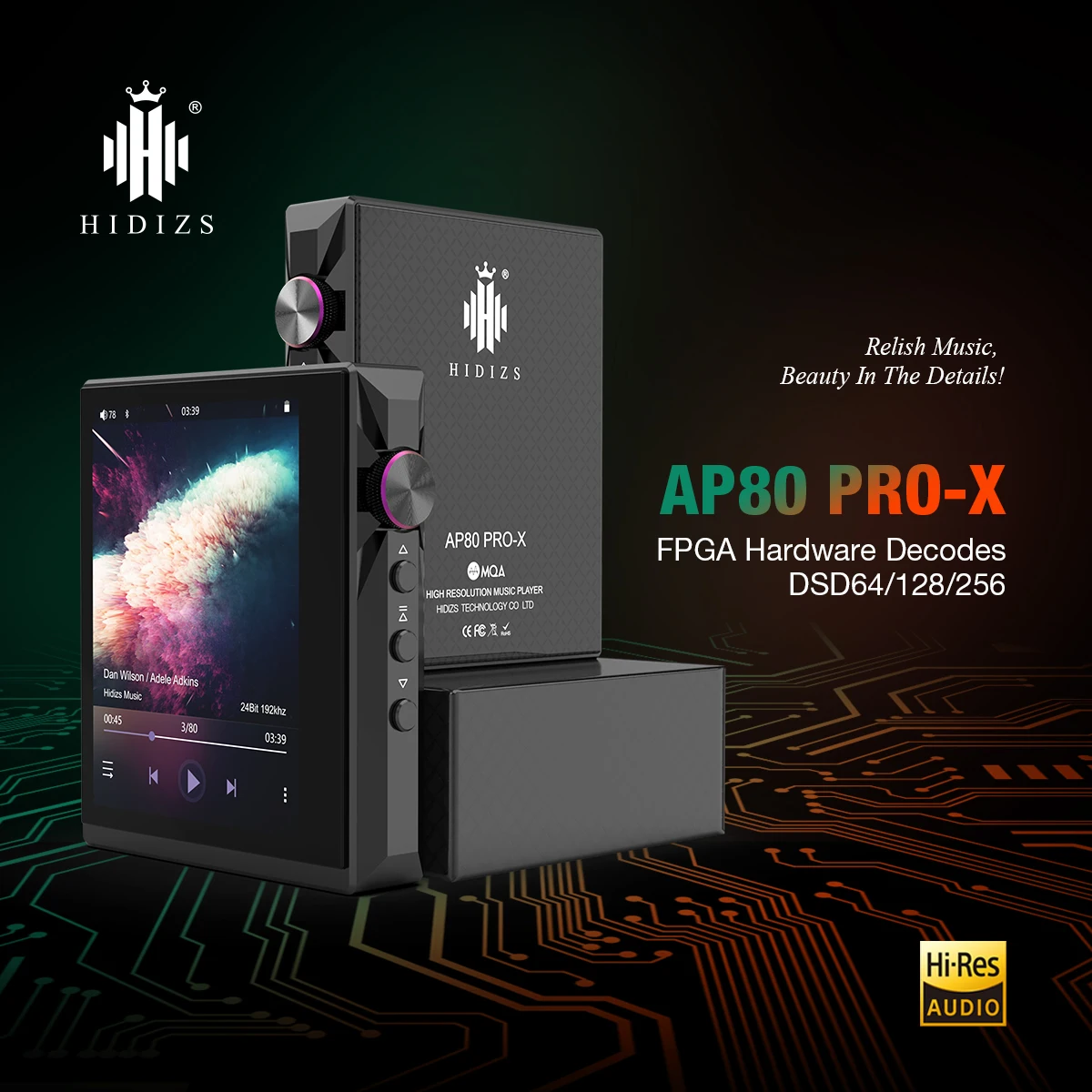 

Портативный мини mp3-плеер Hidizs AP80 Pro X Bluetooth музыкальный ЦАП AMP электронная книга для чтения ПЕДО измеритель сенсорный экран LDAC без потерь