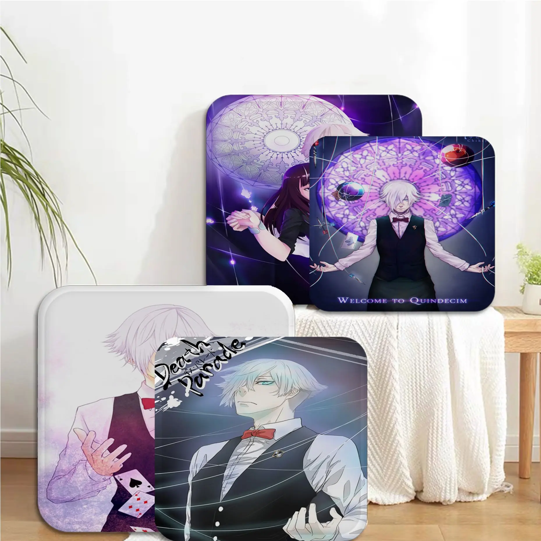 

Death Parade Decorative Sofa Mat Dining Room Table Chair Cushions Unisex Fashion Anti-slip Cushion Pads